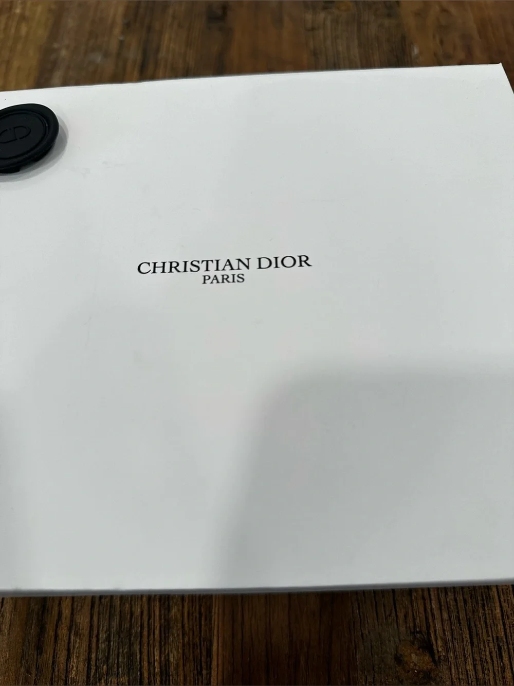 Dior White Box with Black Seal